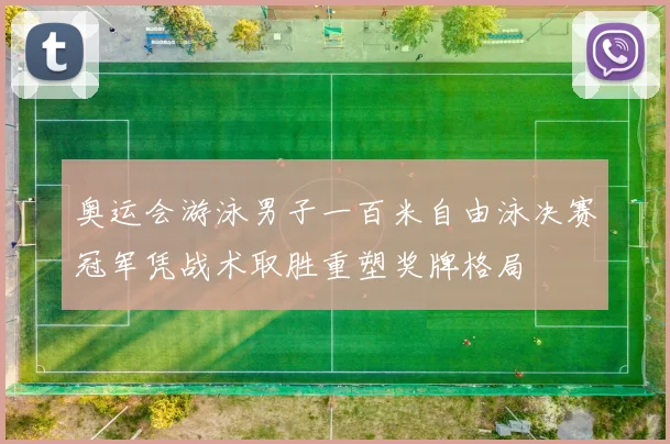 奥运会游泳男子一百米自由泳决赛冠军凭战术取胜重塑奖牌格局